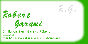 robert garami business card